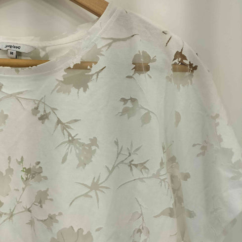 デシグアル Desigual T-SHIRT DEVORE GARDENS クルーネックTシャツ レディース import:M