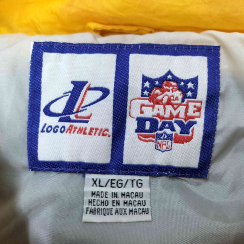 ロゴアスレチック LOGO ATHLETIC 90s NFL USフットボールチーム 裾ドローコード ジップアップ ナイロンジャケット メンズ import:XL