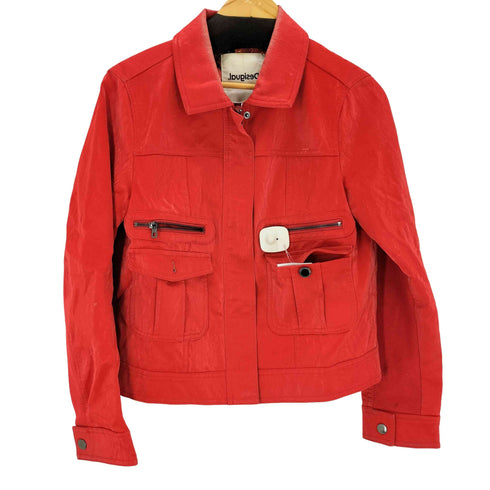 デシグアル Desigual Multi-pocket PU jacket レディース L