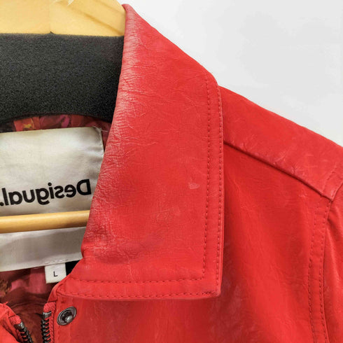 デシグアル Desigual Multi-pocket PU jacket レディース L