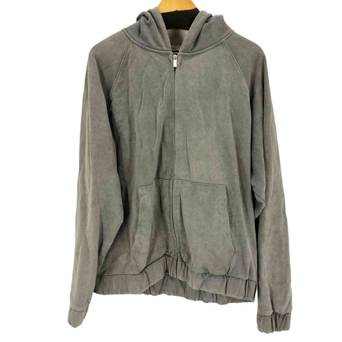 ザラ ZARA ウォッシュ加工ジップアップフーディ メンズ XL
