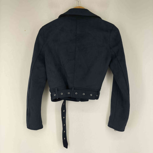 ザラ ZARA スエード ライダースジャケット レディース us xs