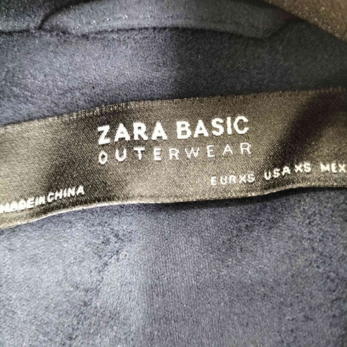 ザラ ZARA スエード ライダースジャケット レディース us xs