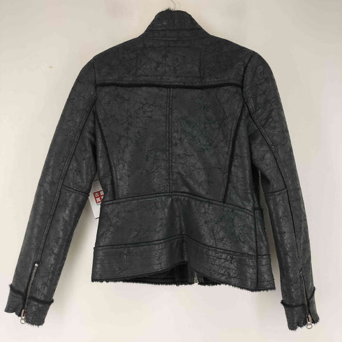 ザラ ZARA フェイクムートンジャケット レディース US S