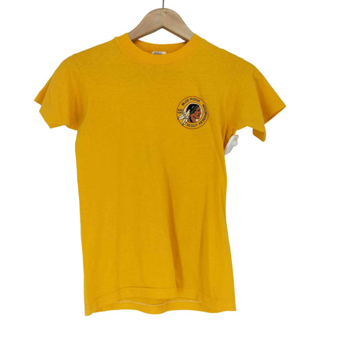 ヘインズ Hanes 90s USA製 袖裾シングル BLUE RIDGE クルーネックTシャツ メンズ L