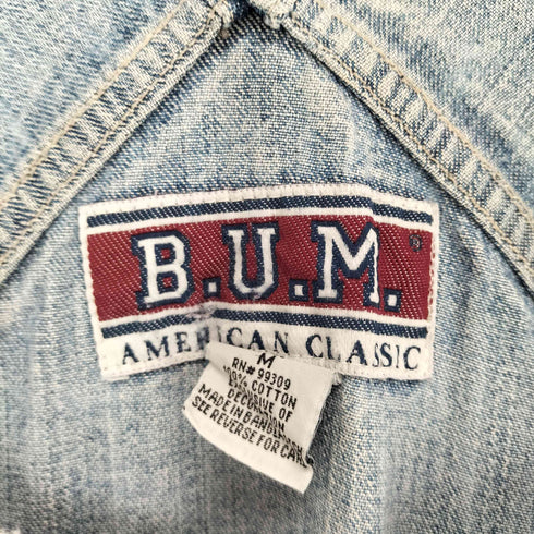 bumjeans デニムオーバーオール メンズ M