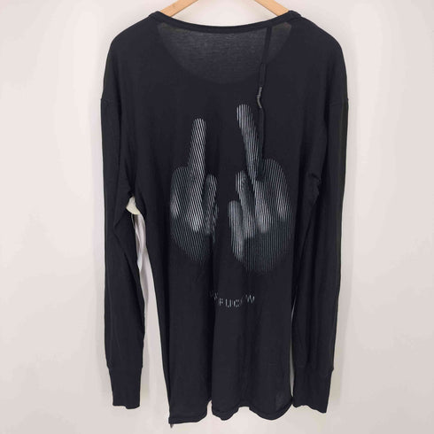 ボリスビジャンサベリ 11 by Boris Bidjan Saberi U CAN FUCK W ロング プリントカットソー サムホール アルチザン メンズ