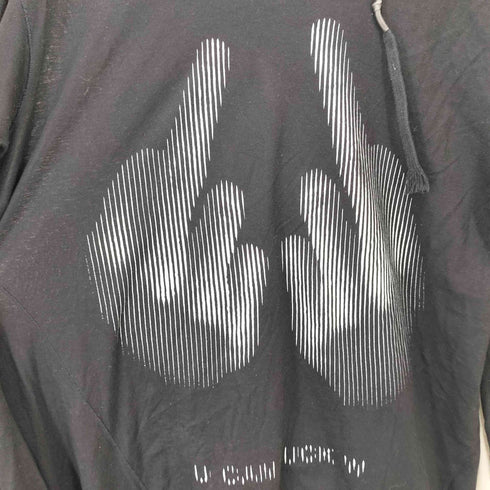 ボリスビジャンサベリ 11 by Boris Bidjan Saberi U CAN FUCK W ロング プリントカットソー サムホール アルチザン メンズ