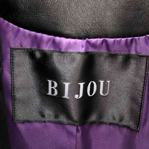 BIJOU ラムレザーライダースジャケット レディース
