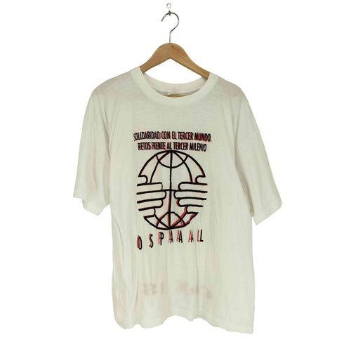 シングルステッチ 政治団体プリントS/S Tシャツ メンズ