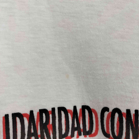 シングルステッチ 政治団体プリントS/S Tシャツ メンズ
