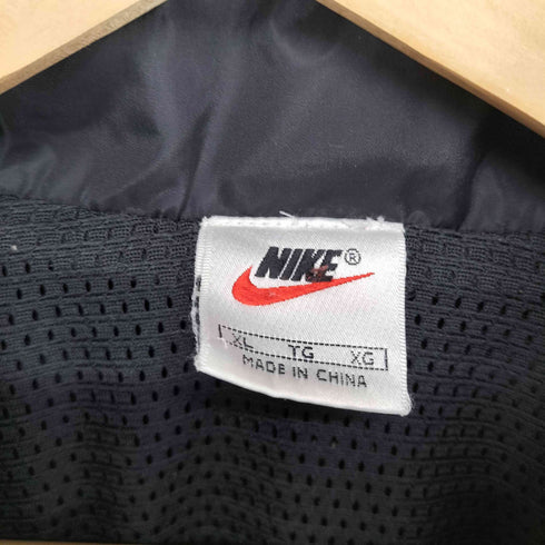 ナイキ NIKE 90s 銀タグ スウォッシュ刺繍ナイロンジャケット メンズ XL