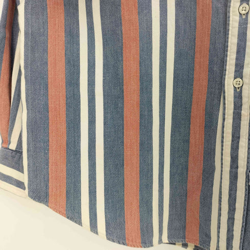 ラルフローレン RALPH LAUREN 90s ストライプ ポニー刺繍 ボタンダウンシャツ メンズ import:L