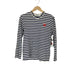 プレイコムデギャルソン PLAY COMME des GARCONS AD2003 ハート刺繍ボーダーL/S Tシャツ メンズ S