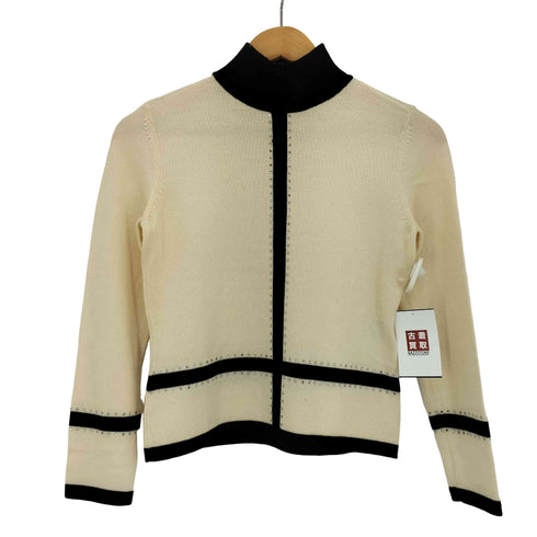 クレージュ courreges ウール ラインストーン ハイネックニット レディース 9R