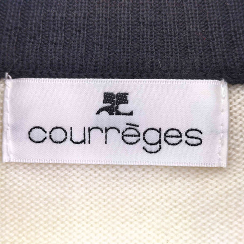クレージュ courreges ウール ラインストーン ハイネックニット レディース 9R
