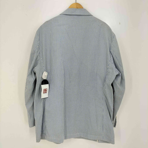 ポロバイラルフローレン Polo by RALPH LAUREN 90s ストライプ シアサッカー 3B テーラードジャケット メンズ import:XL