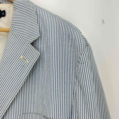 ポロバイラルフローレン Polo by RALPH LAUREN 90s ストライプ シアサッカー 3B テーラードジャケット メンズ import:XL