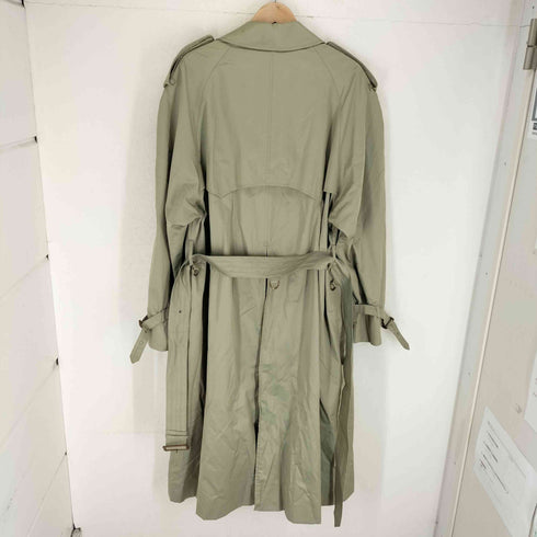 アクアスキュータム AQUASCUTUM MADE IN ENGLAND 玉虫 裏地チェックトレンチコート メンズ