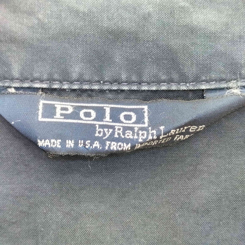 ポロバイラルフローレン Polo by RALPH LAUREN 80s USA製 三角タグ POLO SPORT刺繍 スイングトップ メンズ import:XL