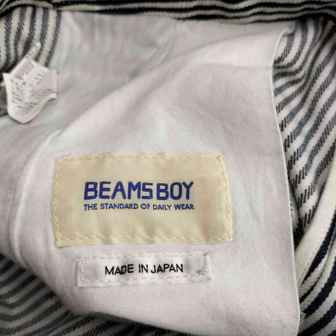 ビームスボーイ BEAMS BOY ヒッコリー デニムワイド イージーパンツ レディース