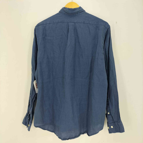 ブルックスブラザーズ BROOKS BROTHERS リネン100 ボタンダウンシャツ メンズ import:L