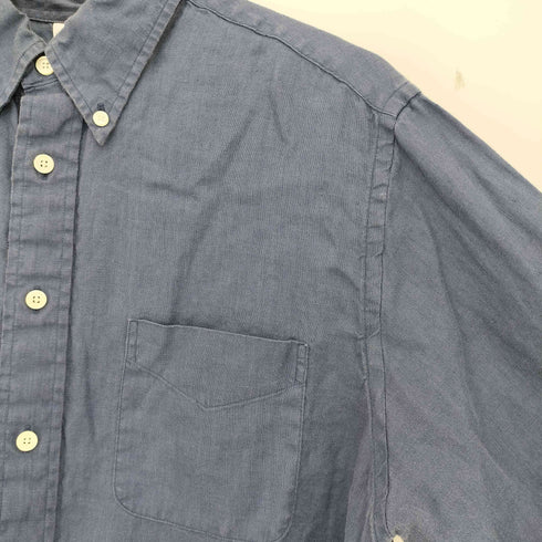 ブルックスブラザーズ BROOKS BROTHERS リネン100 ボタンダウンシャツ メンズ import:L