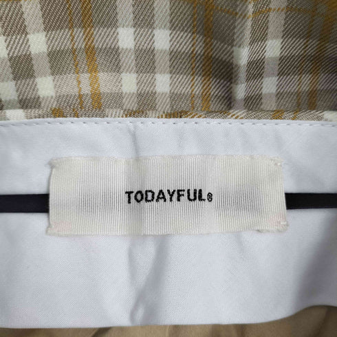 トゥデイフル TODAYFUL センターブレストチェックトラウザー レディース 38