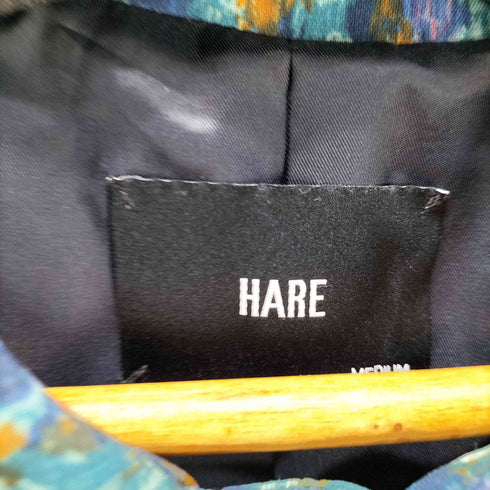 ハレ HARE 総柄 ステンカラー コート メンズ JPN:M