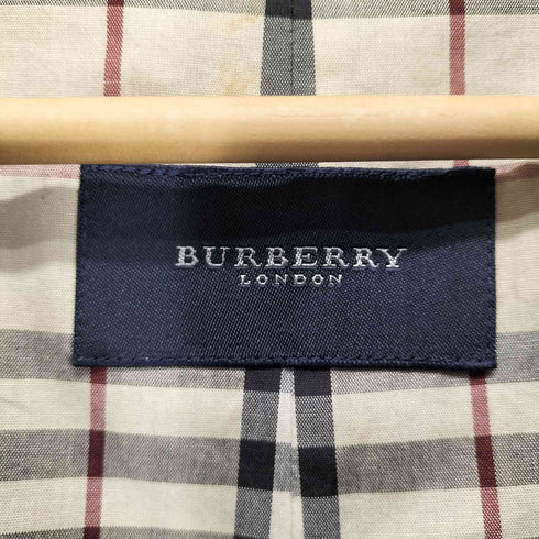 バーバリー BURBERRY 裏地ノバチェック柄 ステンカラーコート メンズ M