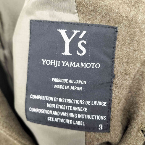 ワイズ Ys ウール チェスターコート レディース JPN:3