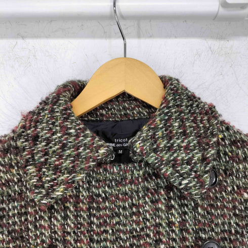 トリココムデギャルソン tricot COMME des GARCONS ツイードピーコート レディース JPN:M