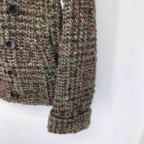 トリココムデギャルソン tricot COMME des GARCONS ツイードピーコート レディース JPN:M