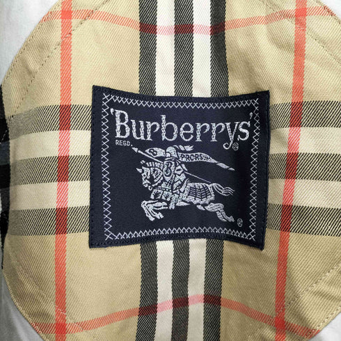 バーバリーズ BURBERRYS 裏地ノバチェック柄オーバーサイズステンカラーコート メンズ
