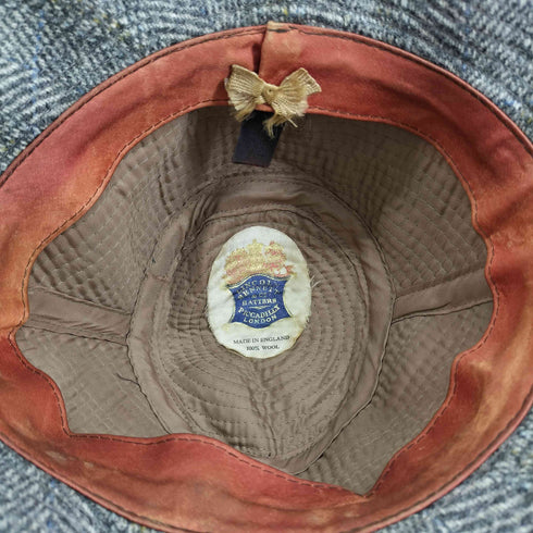 Lincoln Bennett MADE IN ENGLAND チェック ウールハット レディース