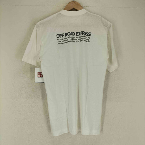 袖裾シングル 両面プリントクルーネックTシャツ メンズ