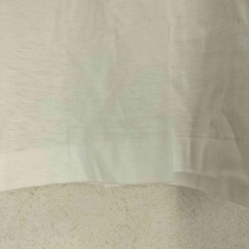 袖裾シングル 両面プリントクルーネックTシャツ メンズ