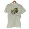 袖裾シングル フロントプリントクルーネックTシャツ メンズ M