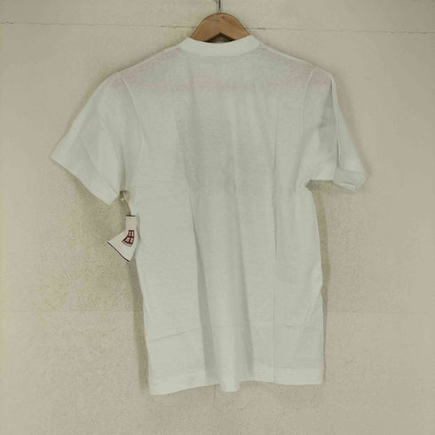 袖裾シングル フロントプリントクルーネックTシャツ メンズ M