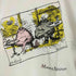 袖裾シングル フロントプリントクルーネックTシャツ メンズ M
