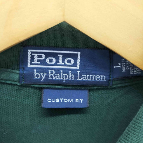 ポロバイラルフローレン Polo by RALPH LAUREN CUSTOM FIT ビックポニー ユニオンジャック 刺繍 ナンバリング ポロシャツ メンズ JPN:L