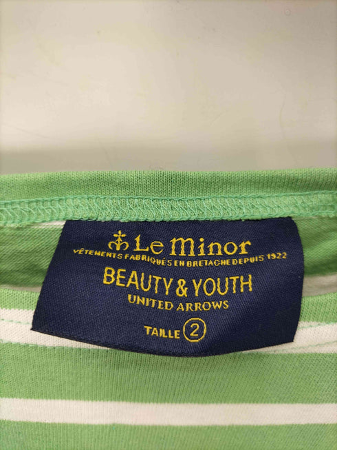 ルミノア Le minor 別注 ボーダー ボートネック S/S バスクシャツ メンズ JPN:2