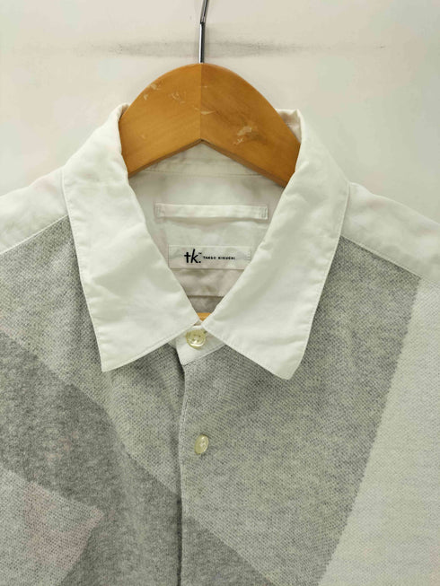 ティーケータケオキクチ tk. TAKEO KIKUCHI 切替 レギュラーカラー L/S シャツ メンズ