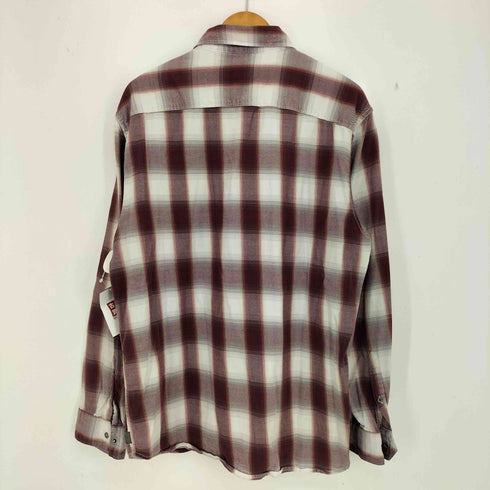 カルバンクラインジーンズ Calvin Klein Jeans オンブレチェック スナップボタン 長袖 シャツ メンズ import:L