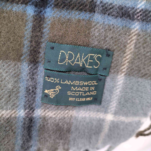 ドレイクス Drakes スコットランド製 チェック マフラー レディース