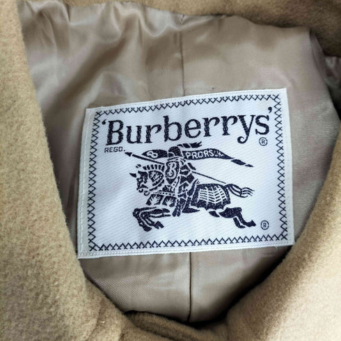 バーバリーズ BURBERRYS カシミヤ混ウールステンカラーコート メンズ L