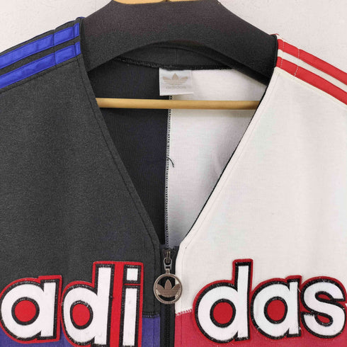 アディダス adidas 80S DESCENTE製 マルチカラー ベスト メンズ import:L