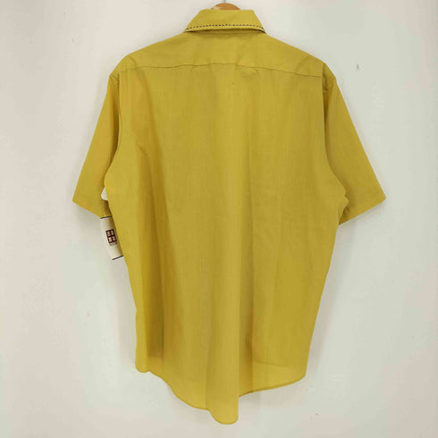 モンゴメリーワード MONTGOMERY WARD 60-70s 茶タグ コットンポリ ステッチライン ダブルポケット 半袖 シャツ メンズ 16 1/2