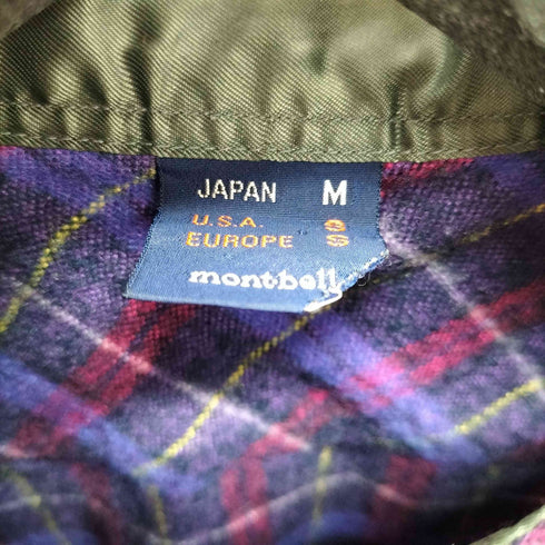 モンベル mont bell 90S L/S 両フラップ チェックネルシャツ メンズ JPN:M