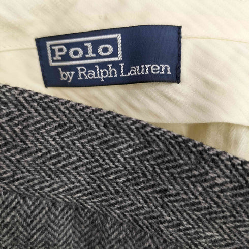ポロバイラルフローレン Polo by RALPH LAUREN 90s ヘリンボーン ツイード ウール スラックスパンツ メンズ 36/32